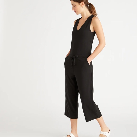 NWOT Quince French Terry Modal Jumpsuit M - Picture 2 of 11